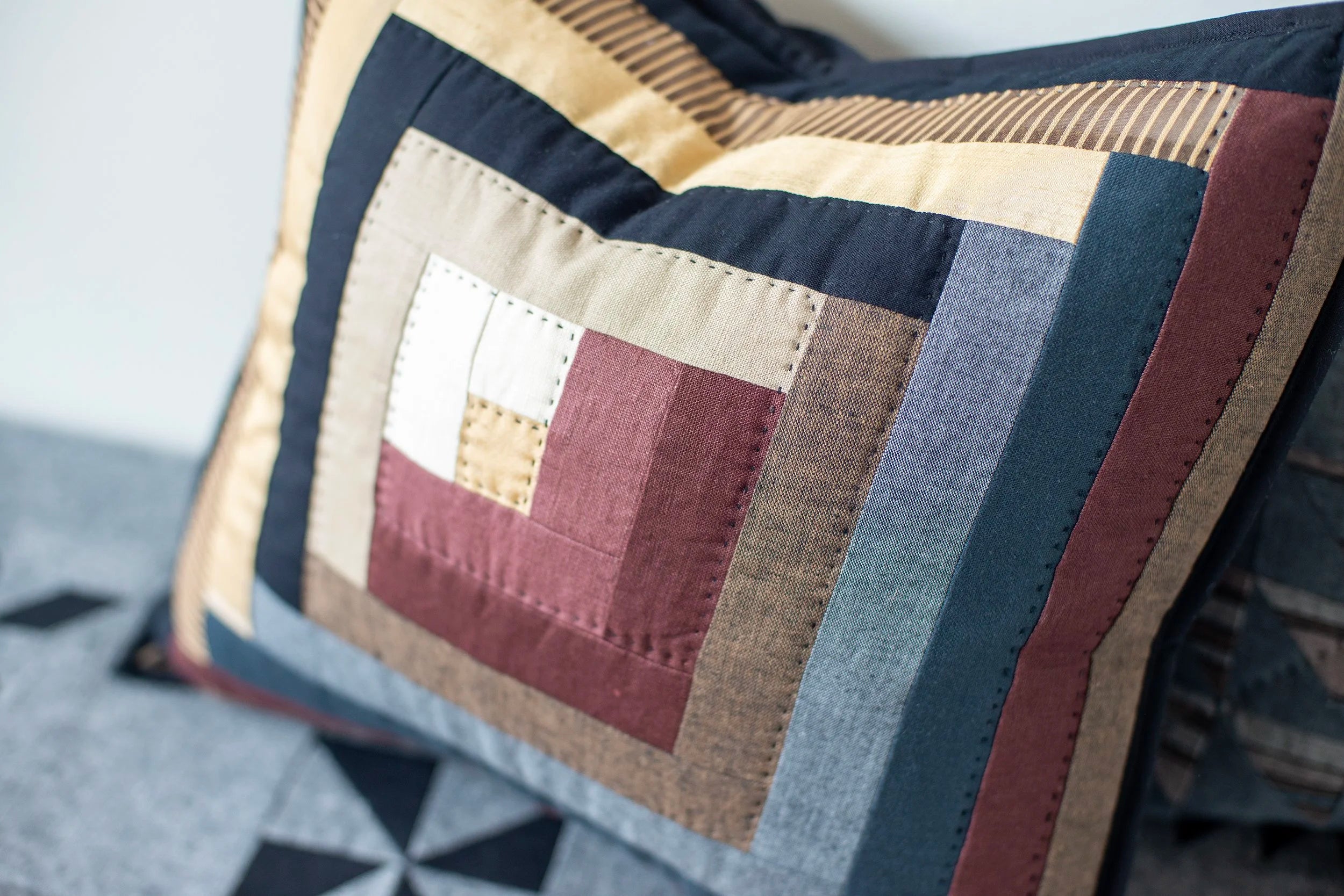 Log Cabin Pillow - ESBE Studio