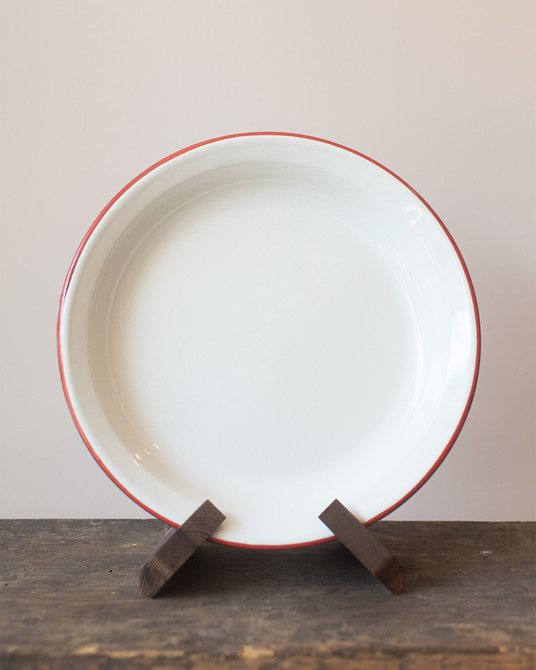 White Enamel Deep Plate