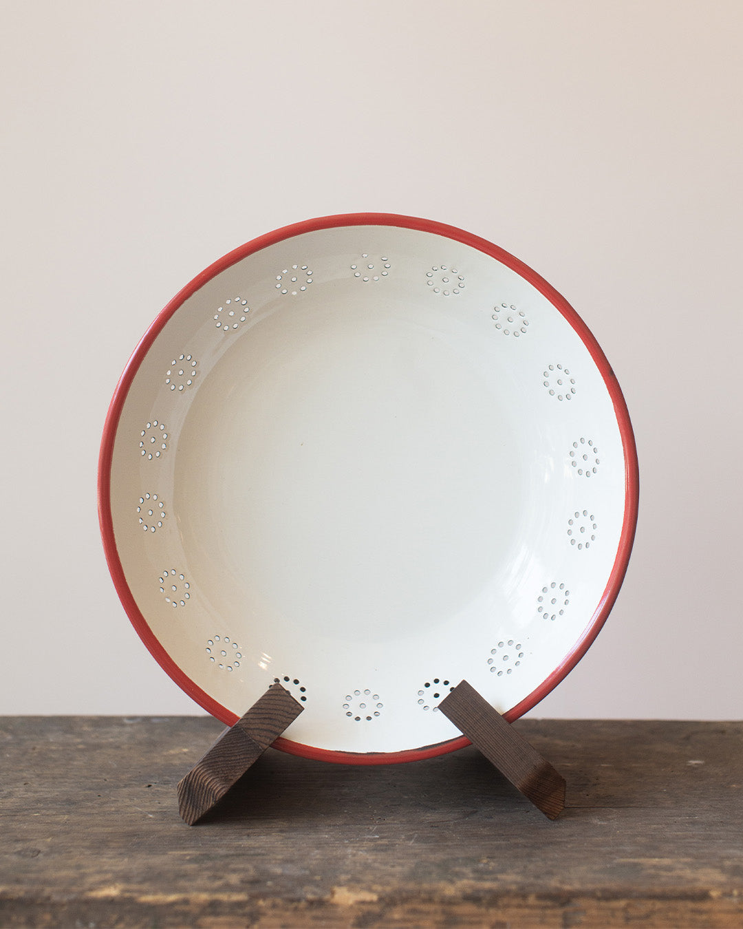 White Enamel Fruit Bowl